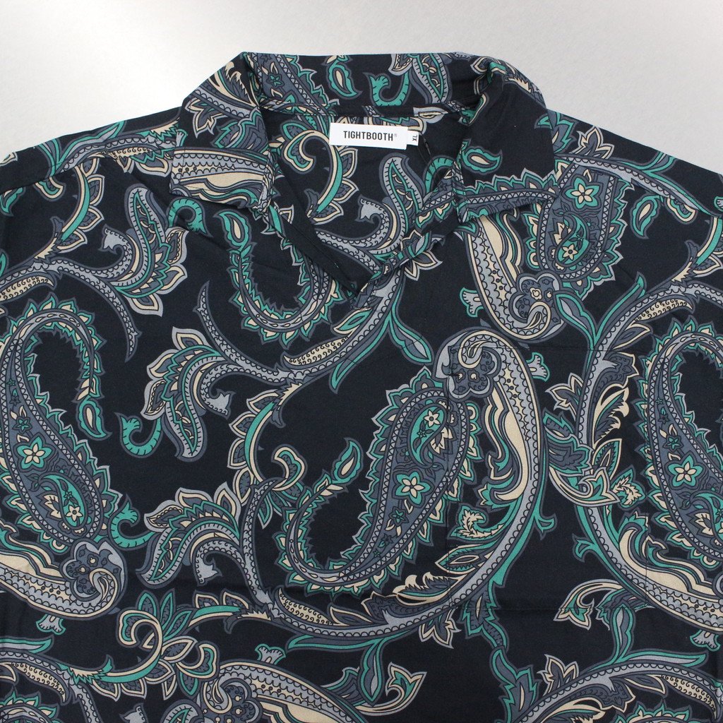 PAISLEY L/S OPEN SHIRT #BLACK [FW22-S02]