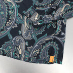 PAISLEY L/S OPEN SHIRT #BLACK [FW22-S02]