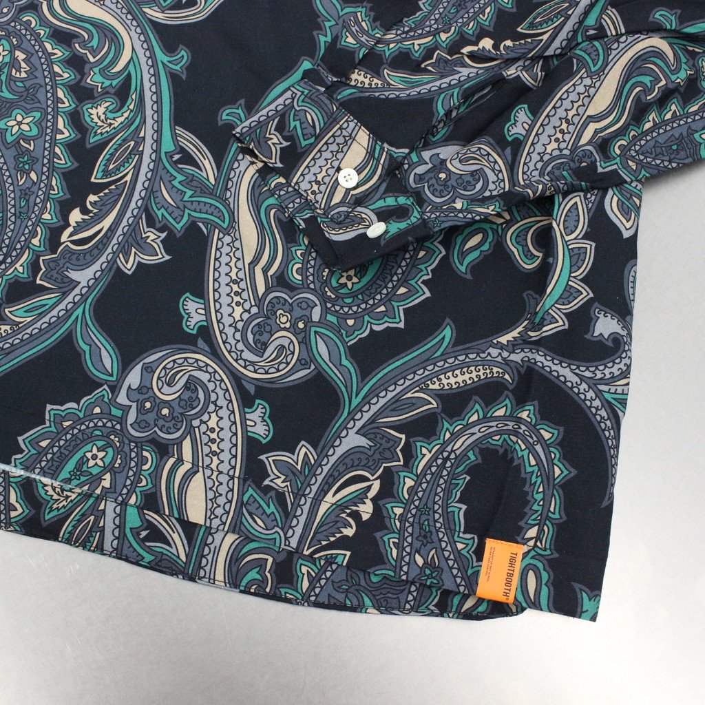 PAISLEY L/S OPEN SHIRT #BLACK [FW22-S02]