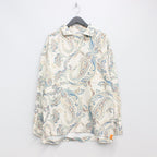 佩斯利長袖開襟衫#象牙色 [FW22-S02]