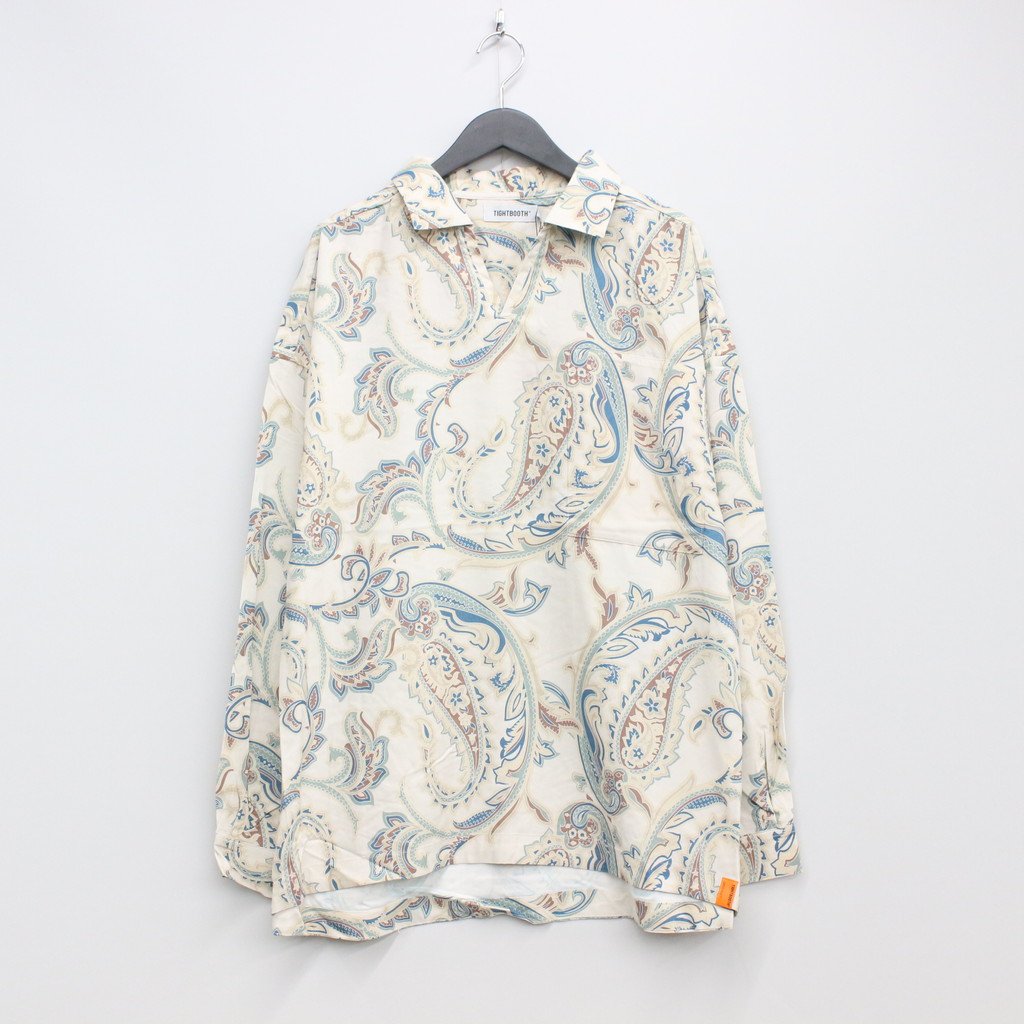 PAISLEY L/S OPEN SHIRT #IVORY [FW22-S02]