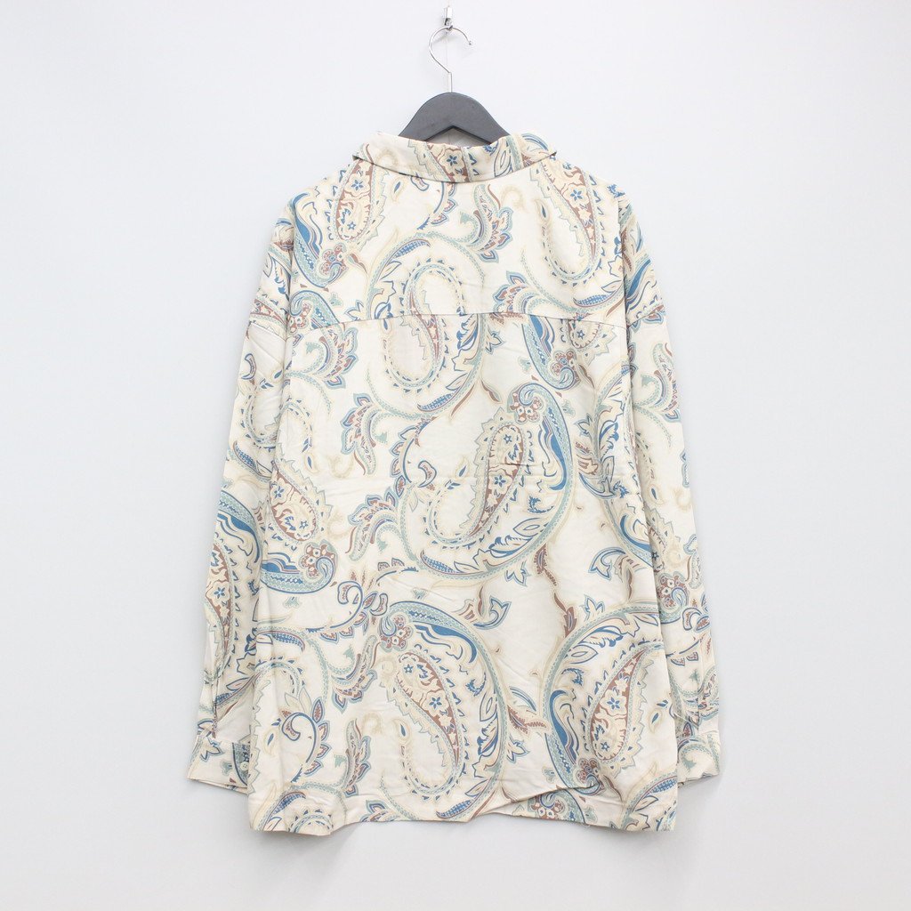 PAISLEY L/S OPEN SHIRT #IVORY [FW22-S02]