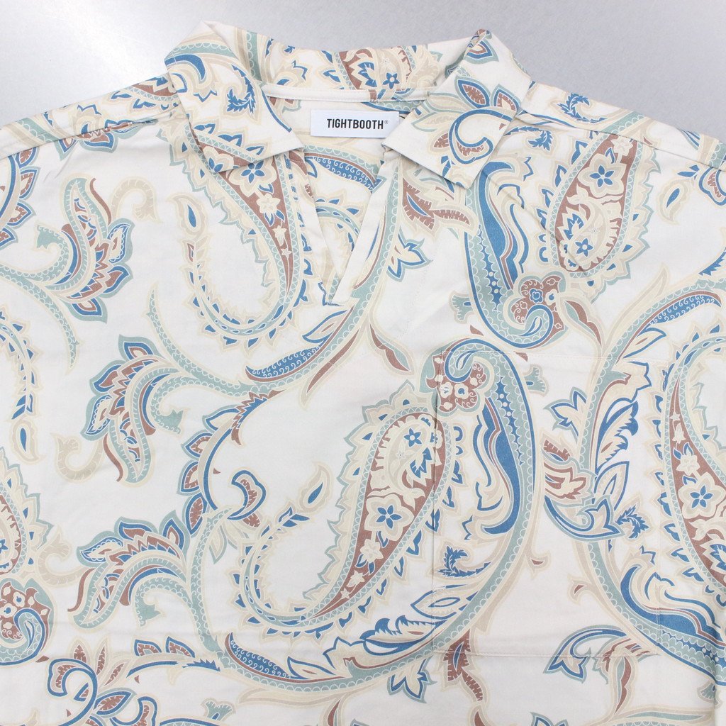 佩斯利長袖開襟衫#象牙色 [FW22-S02]