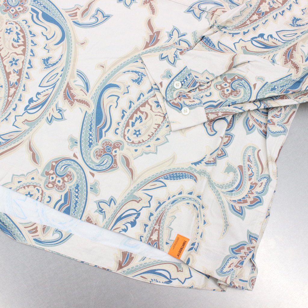 佩斯利長袖開襟衫#象牙色 [FW22-S02]