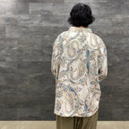 佩斯利長袖開襟衫#象牙色 [FW22-S02]