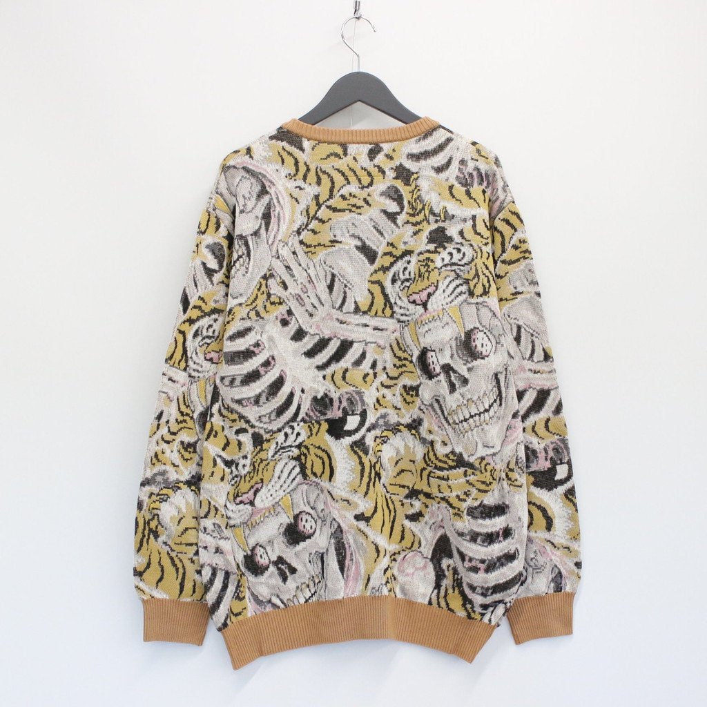 TIM LEHI | JACQUARD CARDIGAN -TYPE 2- #YELLOW [22FW-WMK-KN17]