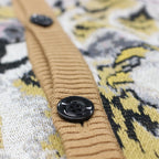 TIM LEHI | JACQUARD CARDIGAN -TYPE 2- #YELLOW [22FW-WMK-KN17]