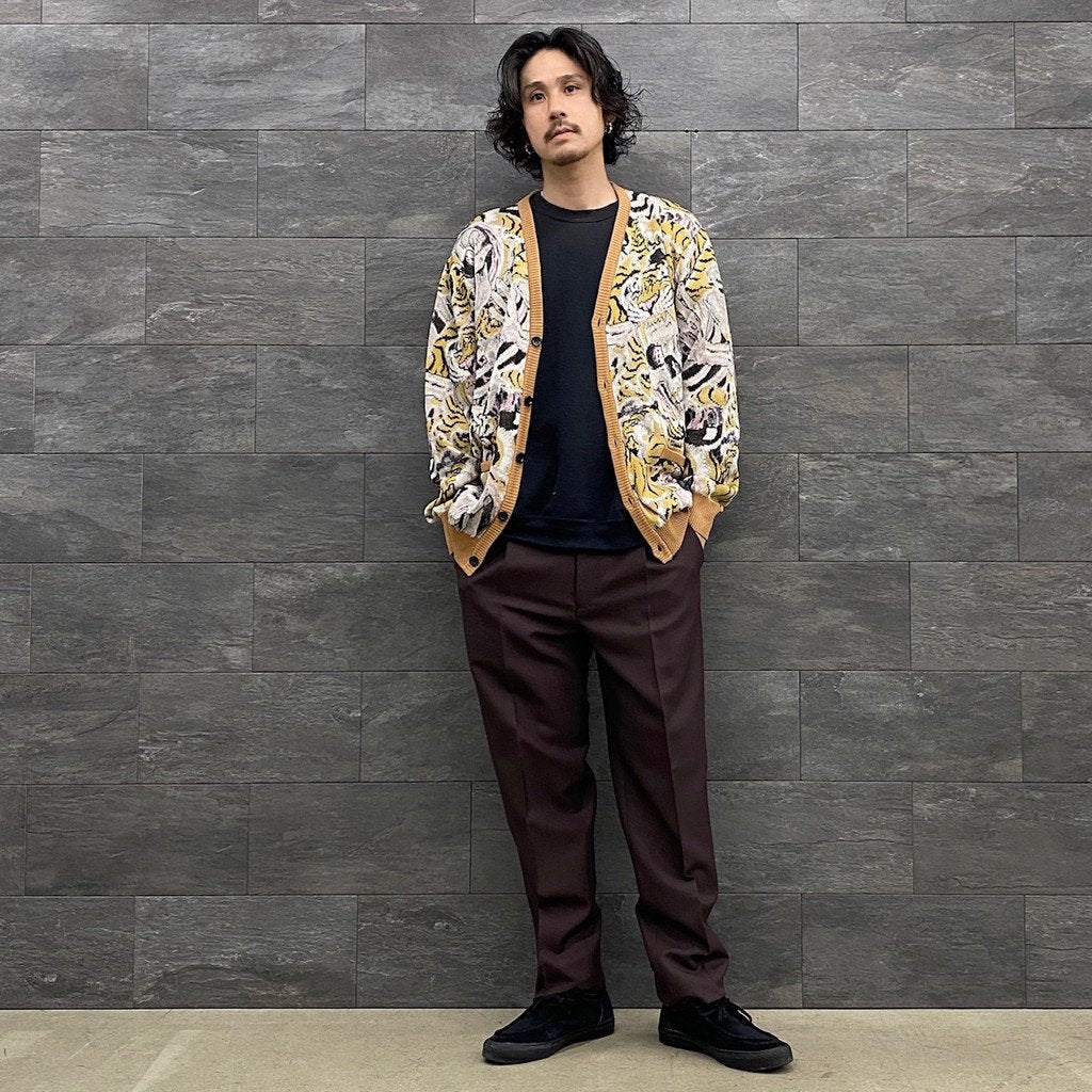 WACKO MARIA | ワコマリア TIM LEHI | JACQUARD CARDIGAN -TYPE 2- #YELLOW  [22FW-WMK-KN17] – cocorozashi