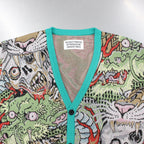 TIM LEHI | JACQUARD CARDIGAN -TYPE 1- #GREEN [22FW-WMK-KN15]