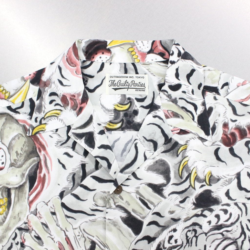 TIM LEHI | HAWAIIAN SHIRT L/S -TYPE 2- #GRAY [22FW-WMS-HI02]