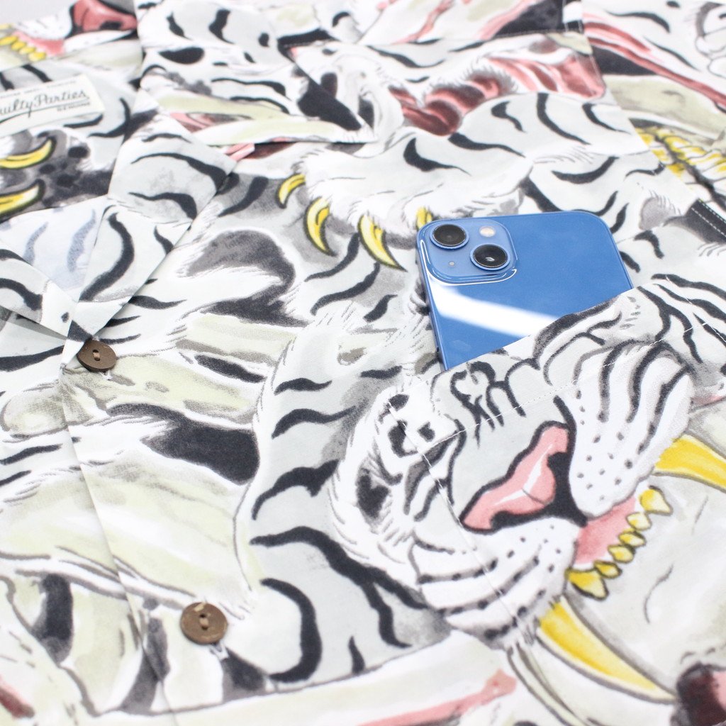 TIM LEHI | HAWAIIAN SHIRT L/S -TYPE 2- #GRAY [22FW-WMS-HI02]