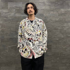 TIM LEHI | HAWAIIAN SHIRT L/S -TYPE 2- #GRAY [22FW-WMS-HI02]