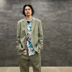 TIM LEHI | HAWAIIAN SHIRT L/S -TYPE 2- #BLUE [22FW-WMS-HI02]