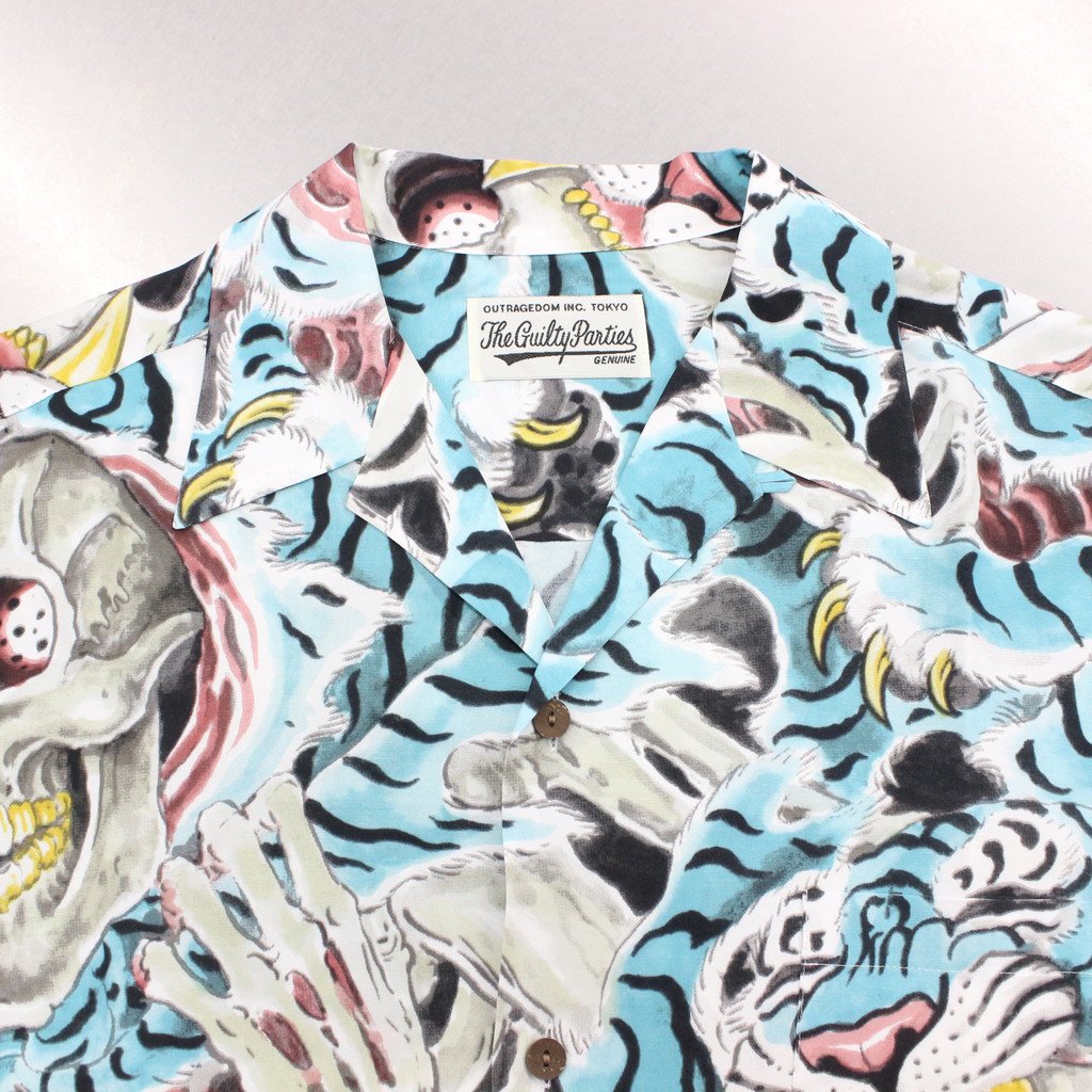 TIM LEHI | HAWAIIAN SHIRT L/S -TYPE 2- #BLUE [22FW-WMS-HI02]