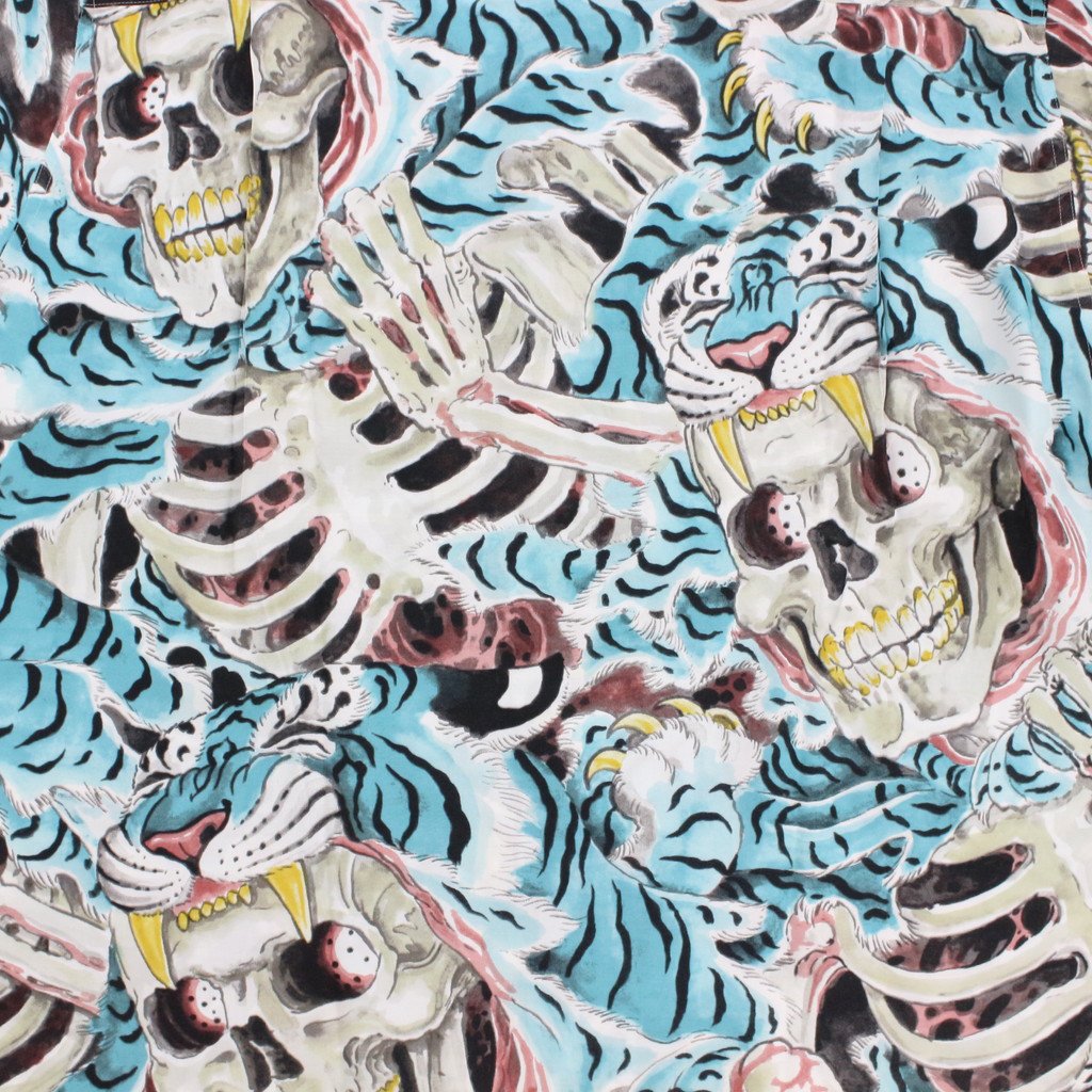 TIM LEHI | HAWAIIAN SHIRT L/S -TYPE 2- #BLUE [22FW-WMS-HI02]