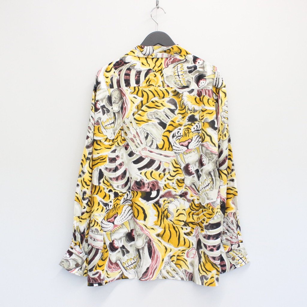 TIM LEHI | HAWAIIAN SHIRT L/S -TYPE 2- #YELLOW [22FW-WMS-HI02]