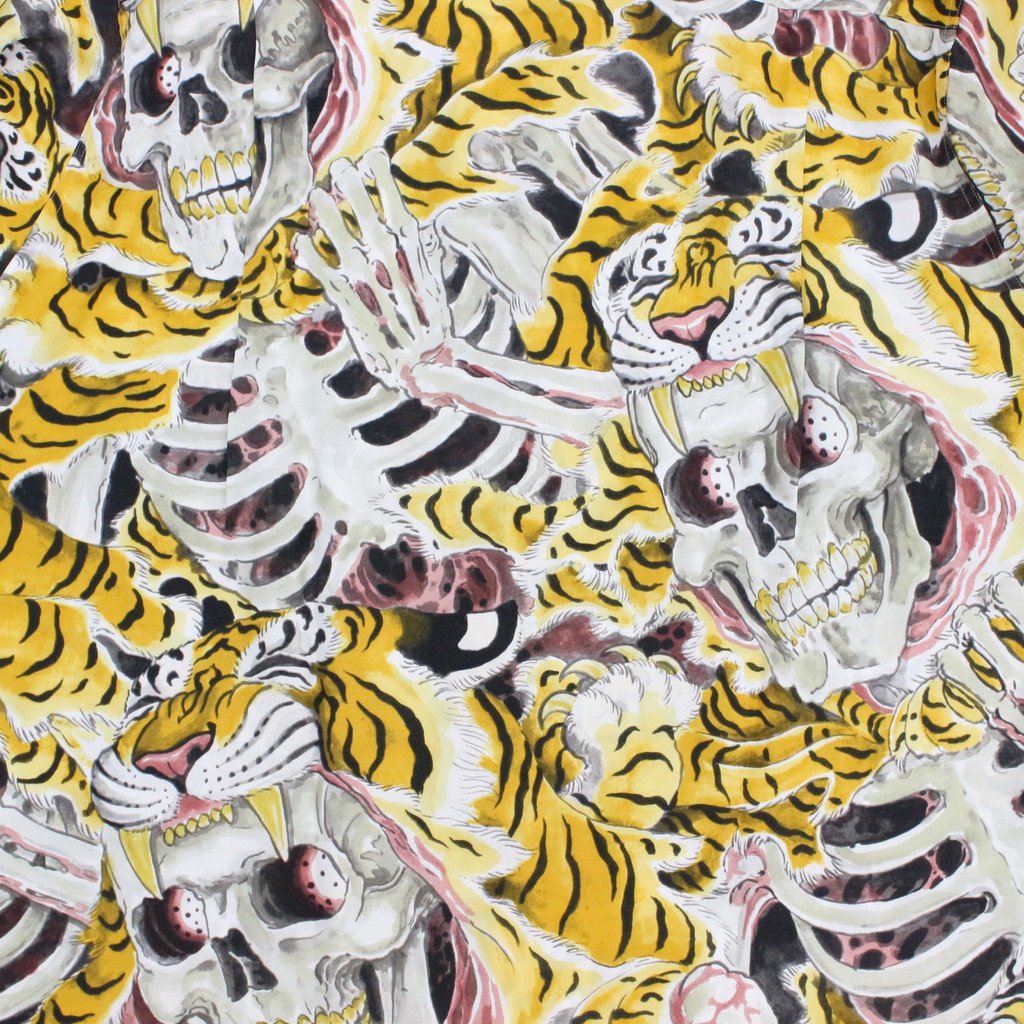 TIM LEHI | HAWAIIAN SHIRT L/S -TYPE 2- #YELLOW [22FW-WMS-HI02]