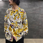 TIM LEHI | HAWAIIAN SHIRT L/S -TYPE 2- #YELLOW [22FW-WMS-HI02]