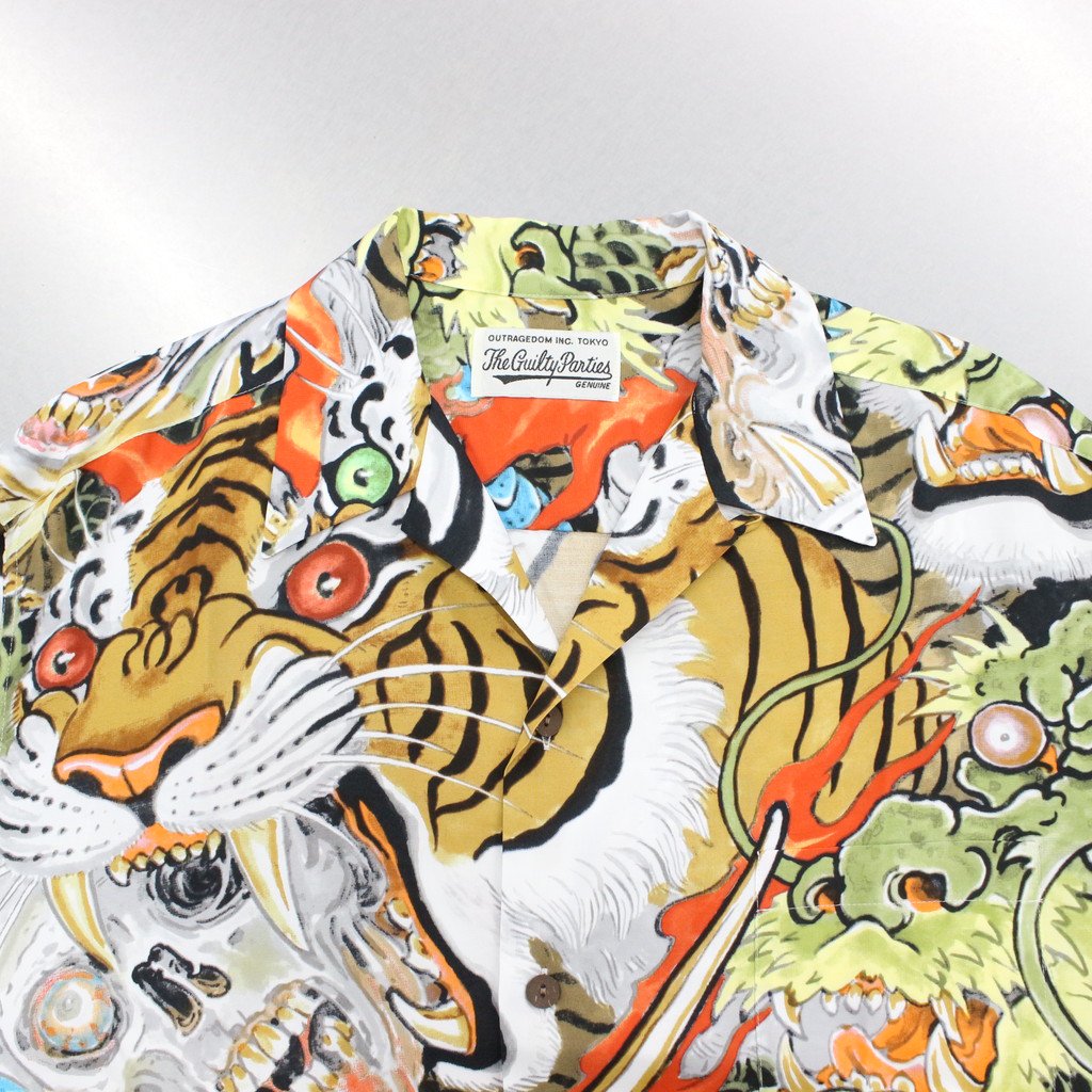 TIM LEHI | HAWAIIAN SHIRT L/S -TYPE 1- #GREEN [22FW-WMS-HI01]