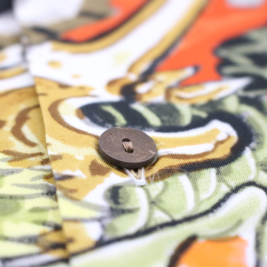 TIM LEHI | HAWAIIAN SHIRT L/S -TYPE 1- #GREEN [22FW-WMS-HI01]