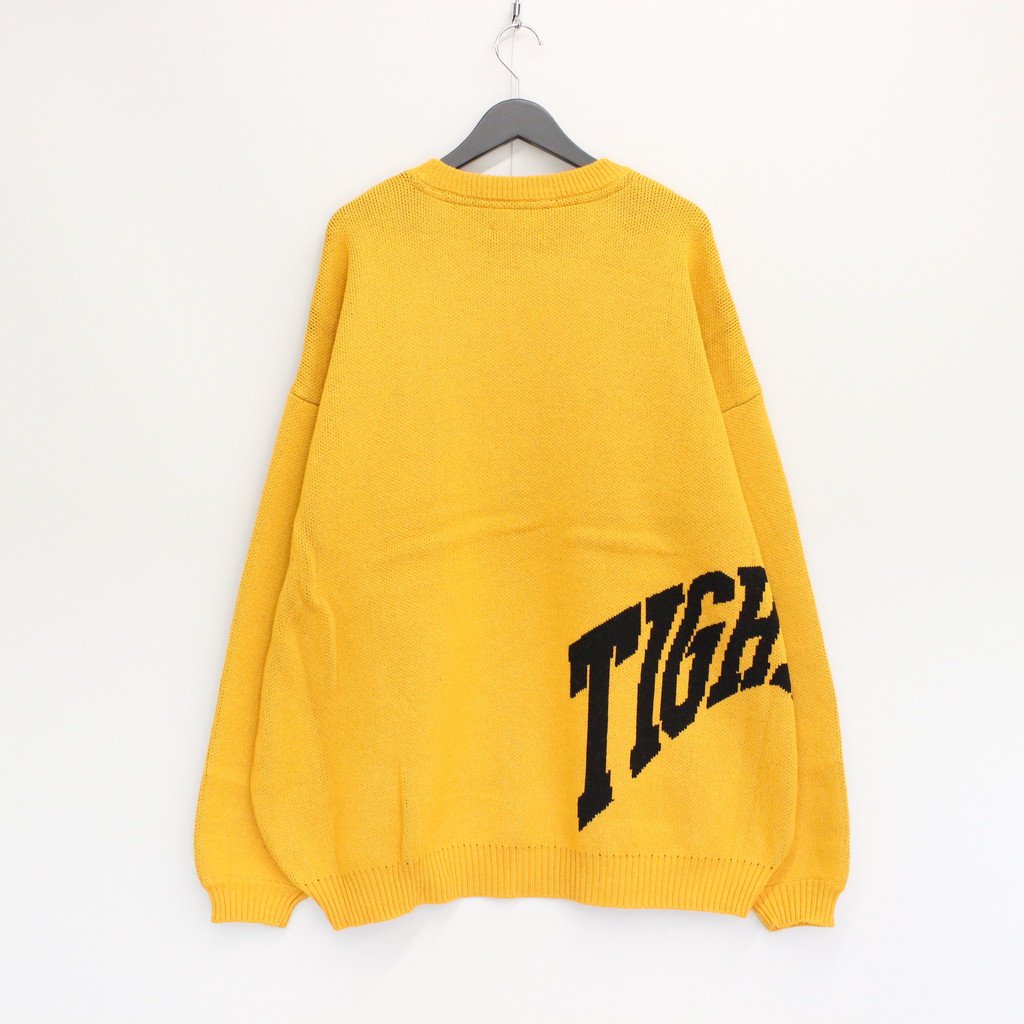 ACID LOGO KNIT SWEATER #MUSTARD [FW22-KN01]