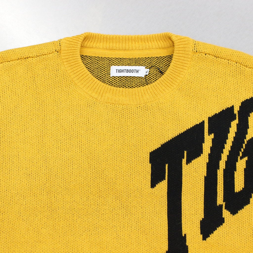 ACID LOGO KNIT SWEATER #MUSTARD [FW22-KN01]