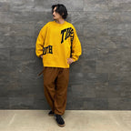 ACID LOGO KNIT SWEATER #MUSTARD [FW22-KN01]