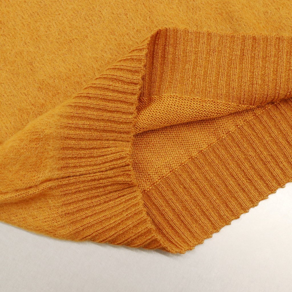MOHAIR CREW NECK SWEATER #L-BROWN [22FW-WMK-KN05]