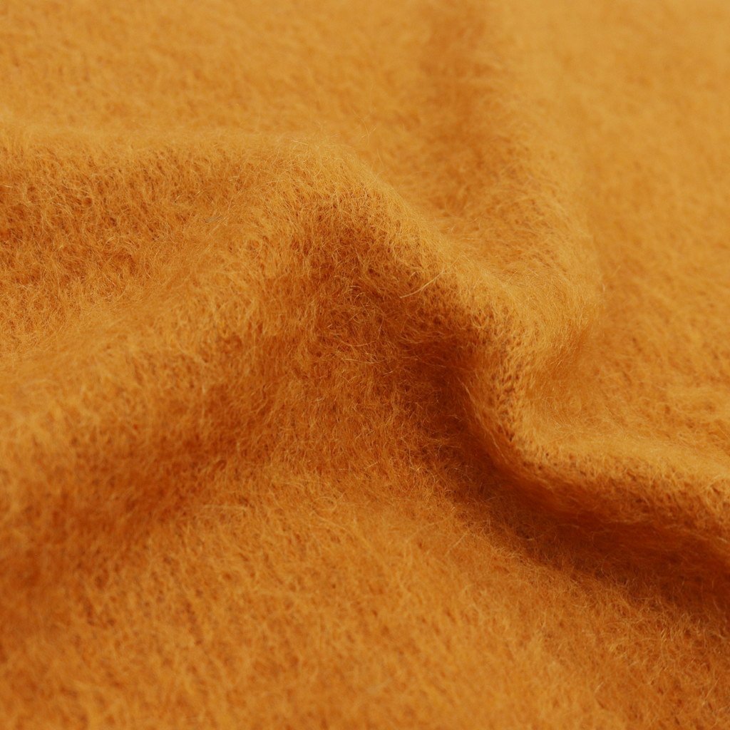 MOHAIR CREW NECK SWEATER #L-BROWN [22FW-WMK-KN05]