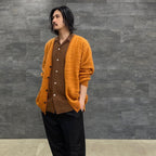 MOHAIR CARDIGAN #L-BROWN [22FW-WMK-KN06]