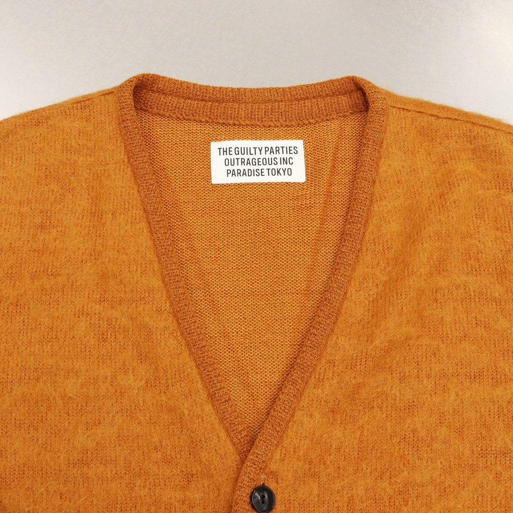 MOHAIR CARDIGAN #L-BROWN [22FW-WMK-KN06]