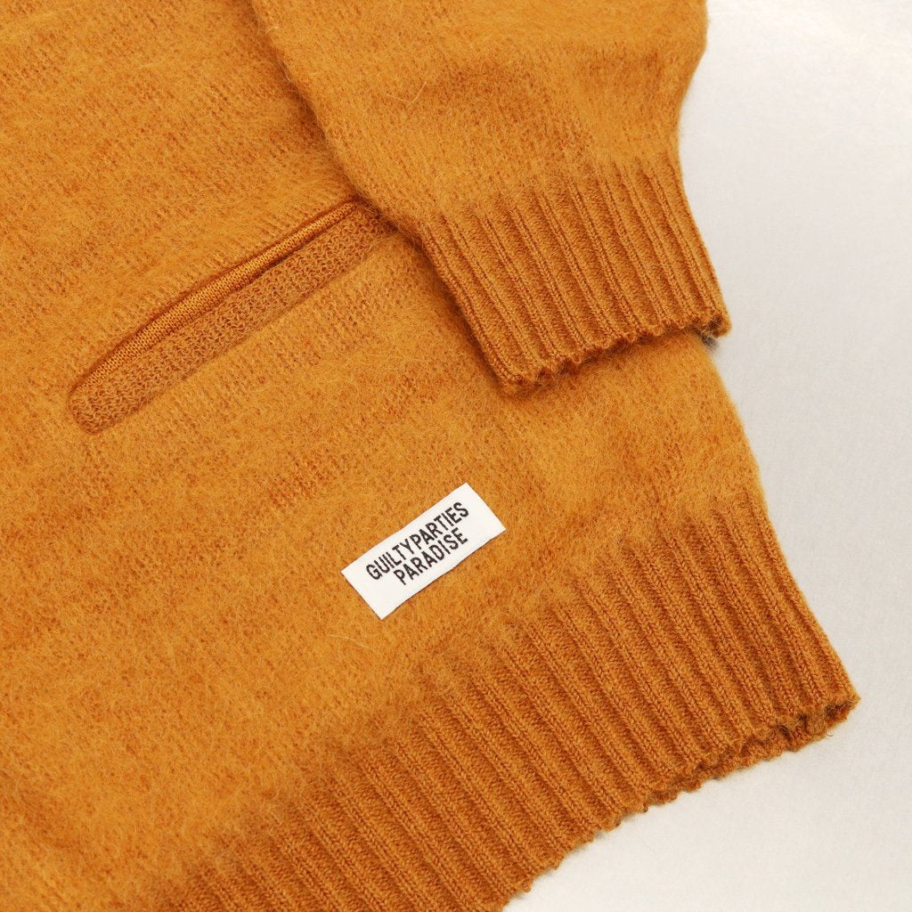 MOHAIR CARDIGAN #L-BROWN [22FW-WMK-KN06]