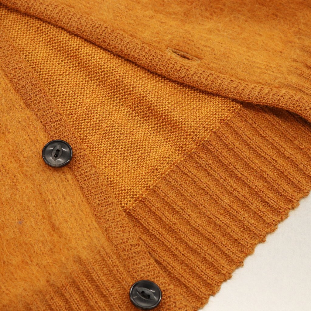 MOHAIR CARDIGAN #L-BROWN [22FW-WMK-KN06]