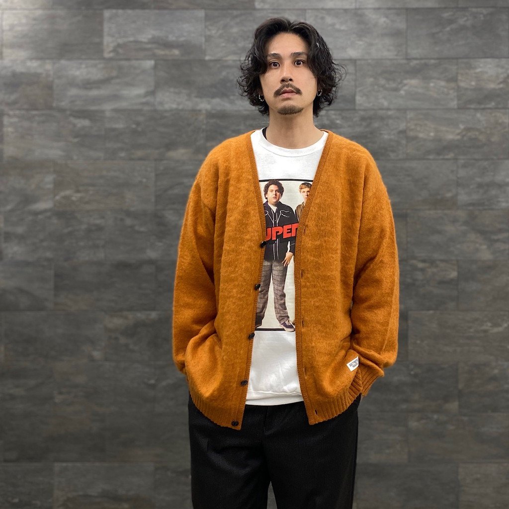 MOHAIR CARDIGAN #L-BROWN [22FW-WMK-KN06]