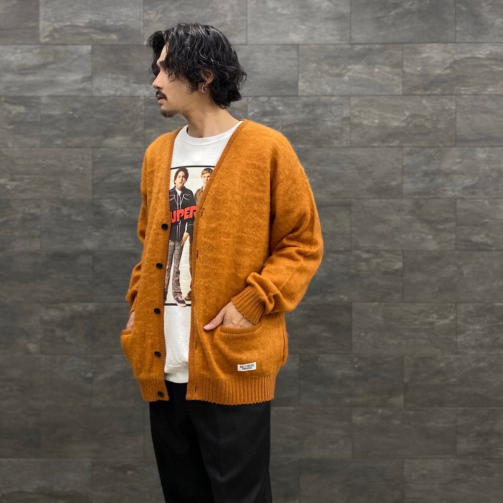 MOHAIR CARDIGAN #L-BROWN [22FW-WMK-KN06]