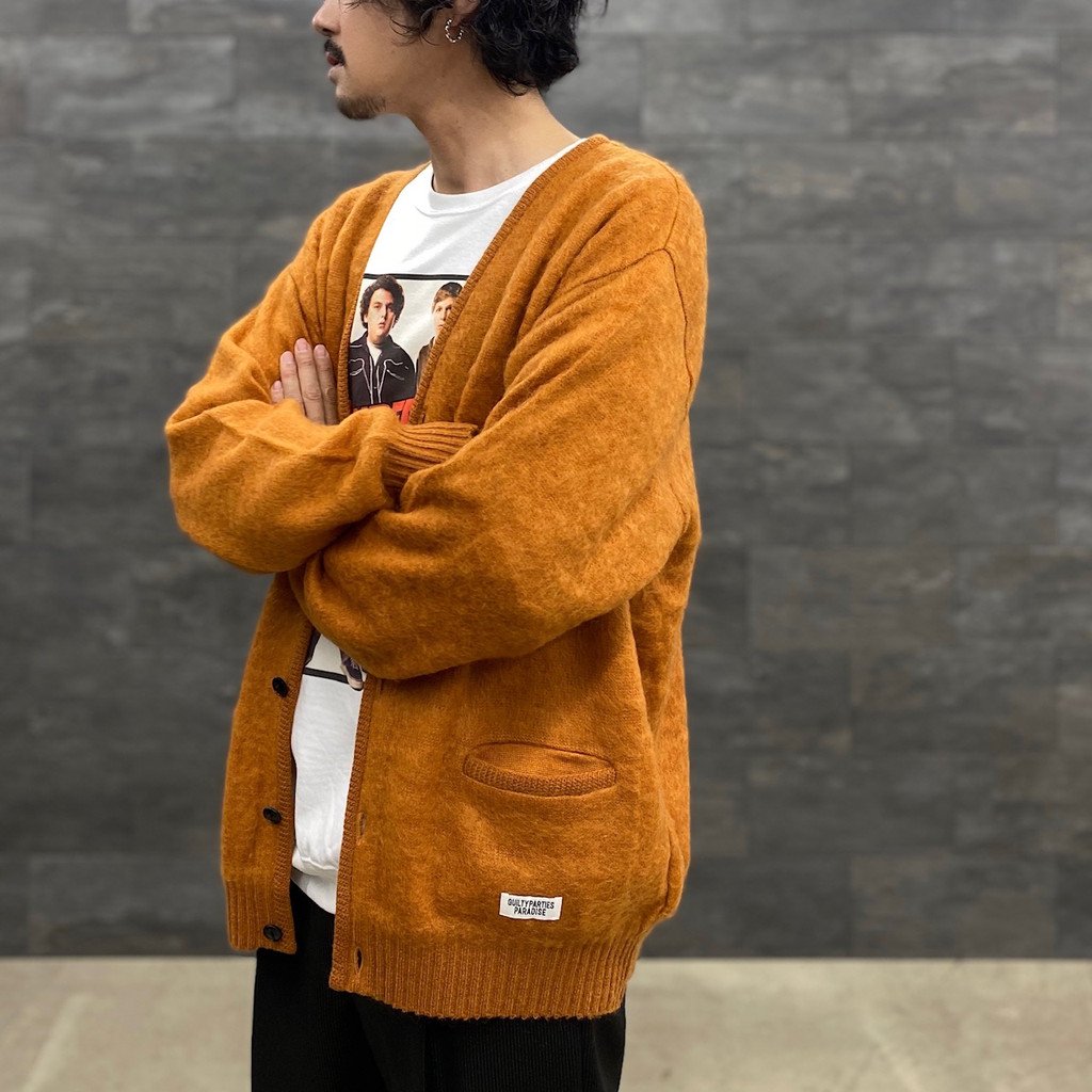 MOHAIR CARDIGAN #L-BROWN [22FW-WMK-KN06]
