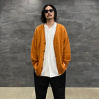 MOHAIR CARDIGAN #L-BROWN [22FW-WMK-KN06]