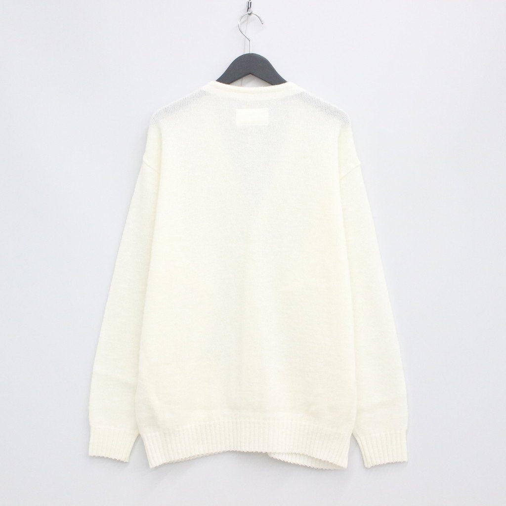 MOHAIR CARDIGAN #WHITE [22FW-WMK-KN06]