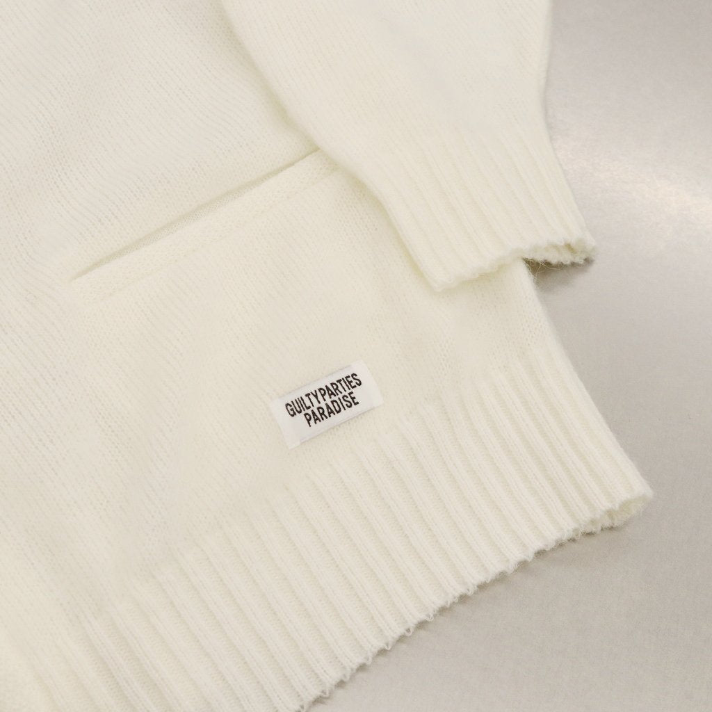 WACKO MARIA | WACKO MARIA MOHAIR CARDIGAN #WHITE [22FW-WMK-KN06