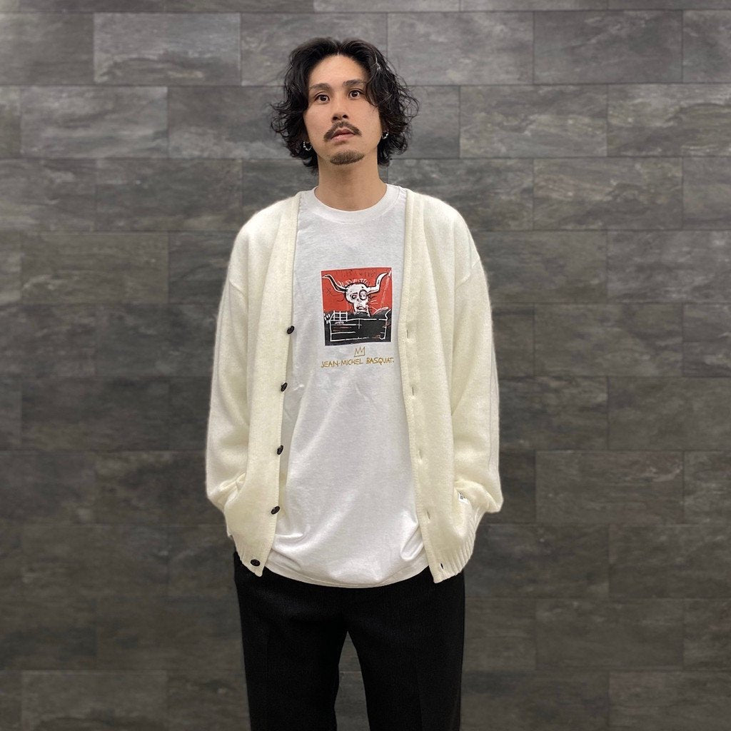 MOHAIR CARDIGAN #WHITE [22FW-WMK-KN06]