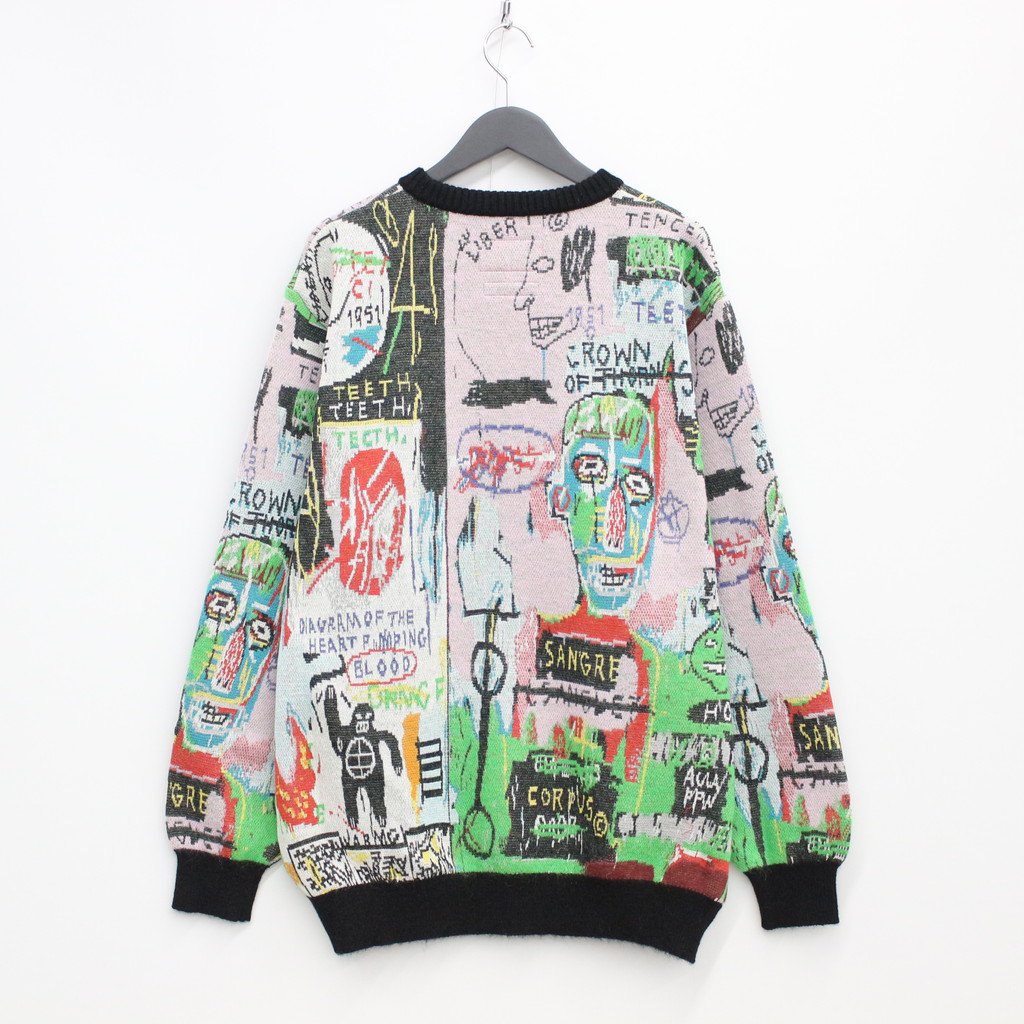 JEAN-MICHEL BASQUIAT | CREW NECK SWEATER -TYPE 3- #ONE [BASQUIAT-WM-KN03]
