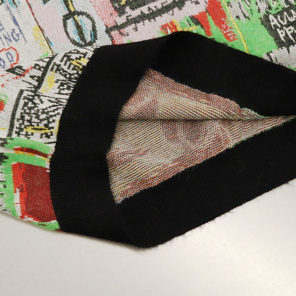 JEAN-MICHEL BASQUIAT | CREW NECK SWEATER -TYPE 3- #ONE [BASQUIAT-WM-KN03]