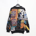 JEAN-MICHEL BASQUIAT | CREW NECK SWEATER -TYPE 2- #ONE [BASQUIAT-WM-KN02]
