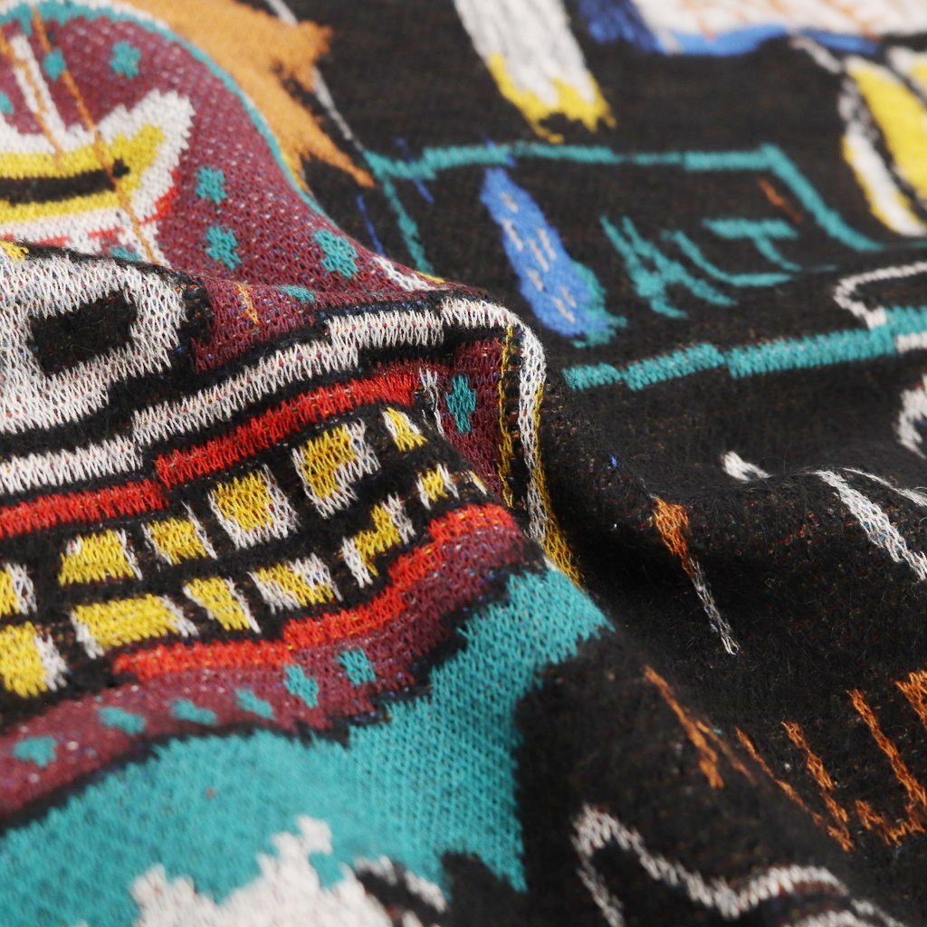 WACKO MARIA | ワコマリア JEAN-MICHEL BASQUIAT | CREW NECK SWEATER -TYPE 2- #ONE [ BASQUIAT-WM-KN02] – cocorozashi