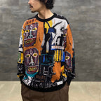 JEAN-MICHEL BASQUIAT | CREW NECK SWEATER -TYPE 2- #ONE [BASQUIAT-WM-KN02]
