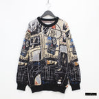 JEAN-MICHEL BASQUIAT | CREW NECK SWEATER -TYPE 1- #ONE [BASQUIAT-WM-KN01]