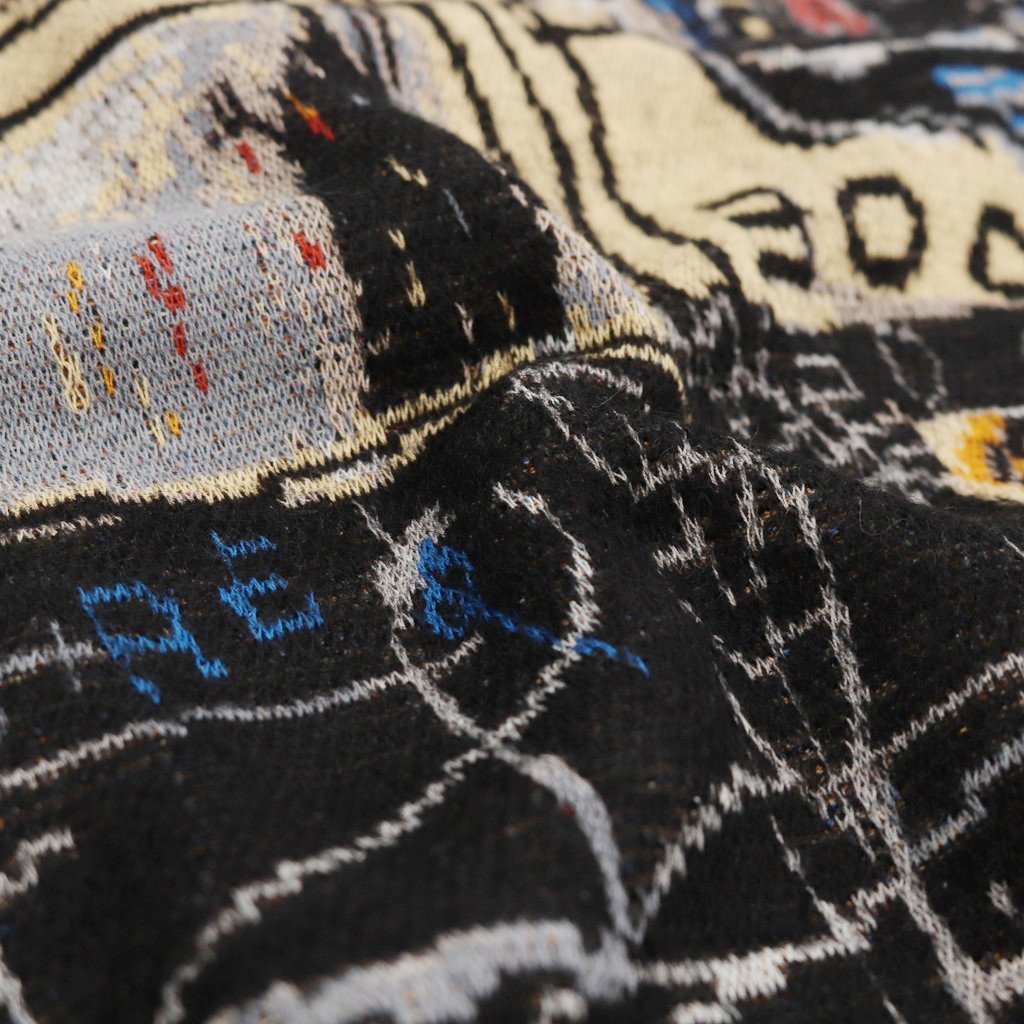 JEAN-MICHEL BASQUIAT | CREW NECK SWEATER -TYPE 1- #ONE [BASQUIAT-WM-KN01]