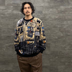 JEAN-MICHEL BASQUIAT | CREW NECK SWEATER -TYPE 1- #ONE [BASQUIAT-WM-KN01]