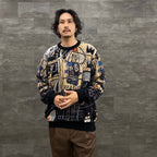 JEAN-MICHEL BASQUIAT | CREW NECK SWEATER -TYPE 1- #ONE [BASQUIAT-WM-KN01]