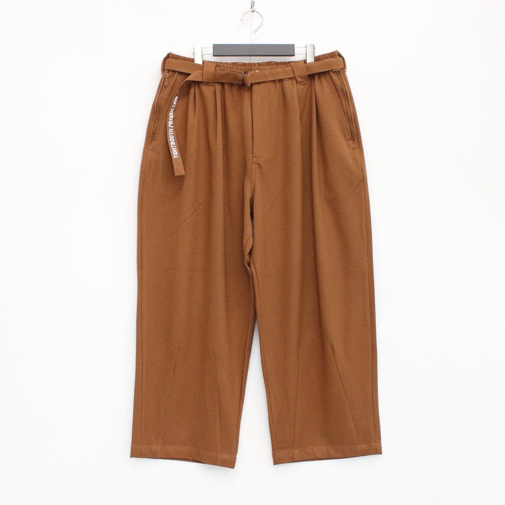 TR BAGGY SLACKS #BROWN [FW22-B10]